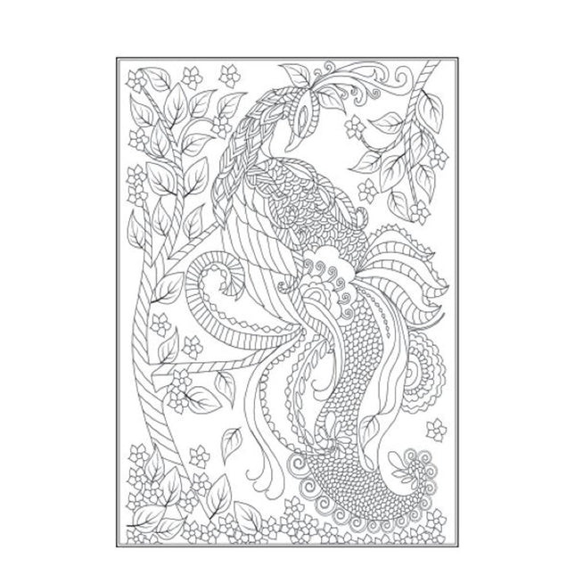 A4 Beautiful Butterflies/Birds Colouring Book