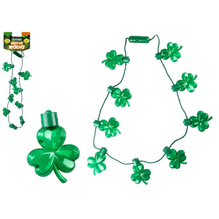 Ireland Green Clover Light-Up Necklace
