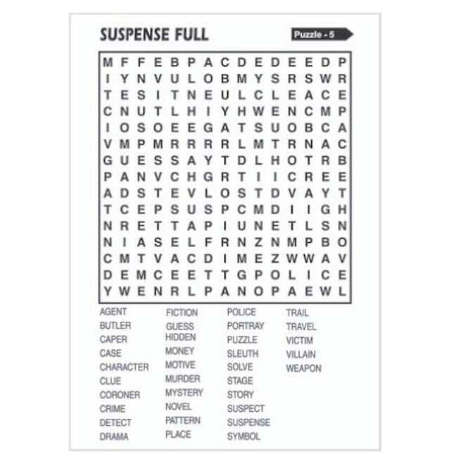 Travel Size Word Search Book