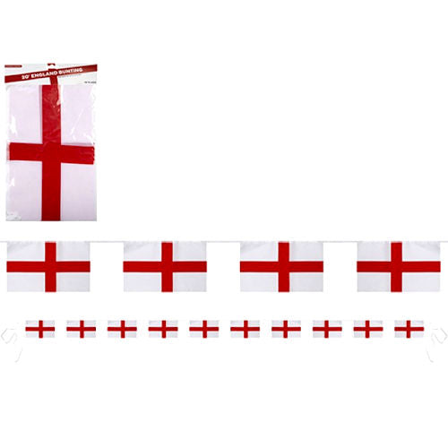 St George 10 Flag Rayon Bunting