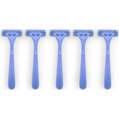 5 Blue Disposable Razors