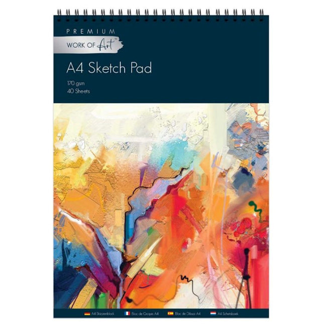 40 Sheet A4 Artists Sketch Pad