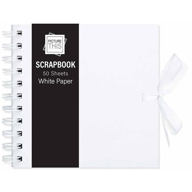50 Sheet Small White Scrap Book