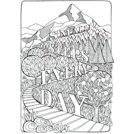 Inspirational Quotes to Colour Book