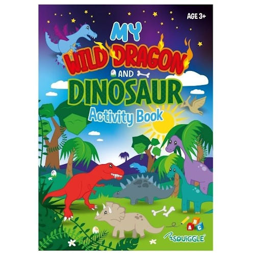 A4 My Wild Dragon & Dinosaur All In One Activity Book