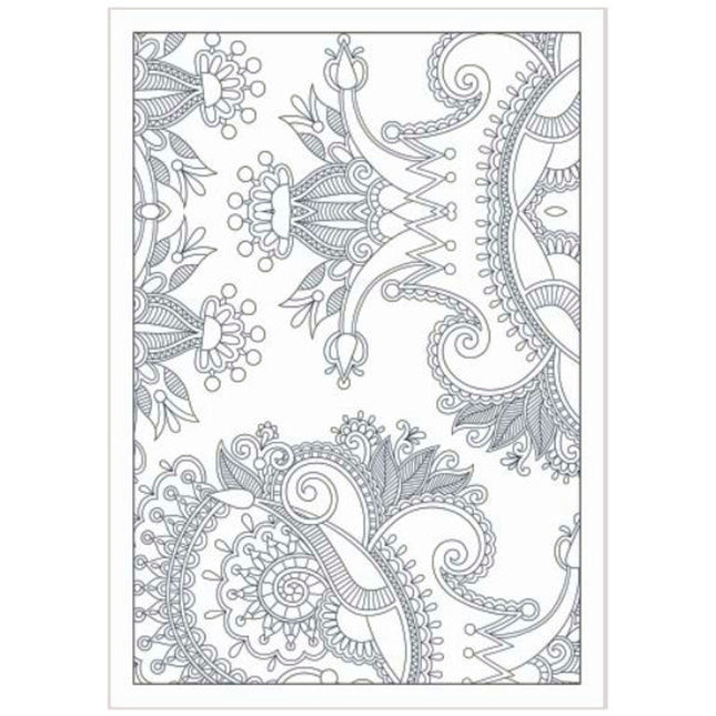 A4 Flowers/Patterns Adult Colouring Book